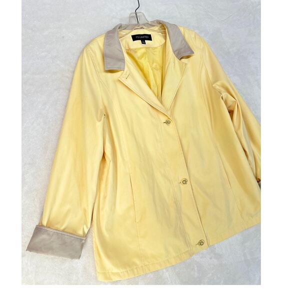 Yellow Womens XL Jacket Spring Parka Buttery Soft Microfiber by FS Limited - Picture 16 of 16